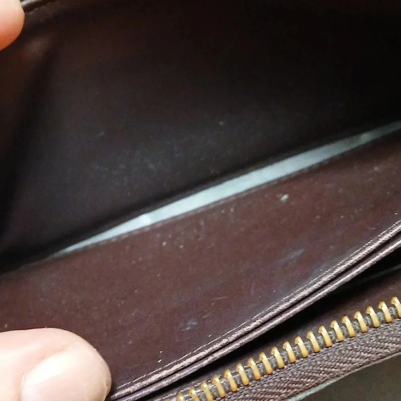 AUTHENTIC LOUIS VUITTON RED WINE COLORED WALLET lllq - Picture 13 of 16